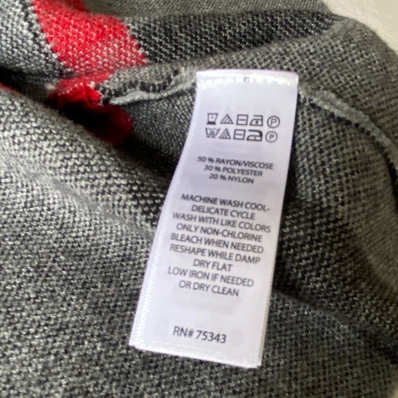 Tahari Duster Plaid Open Cardigan Sweater Coat - Picture 10 of 14